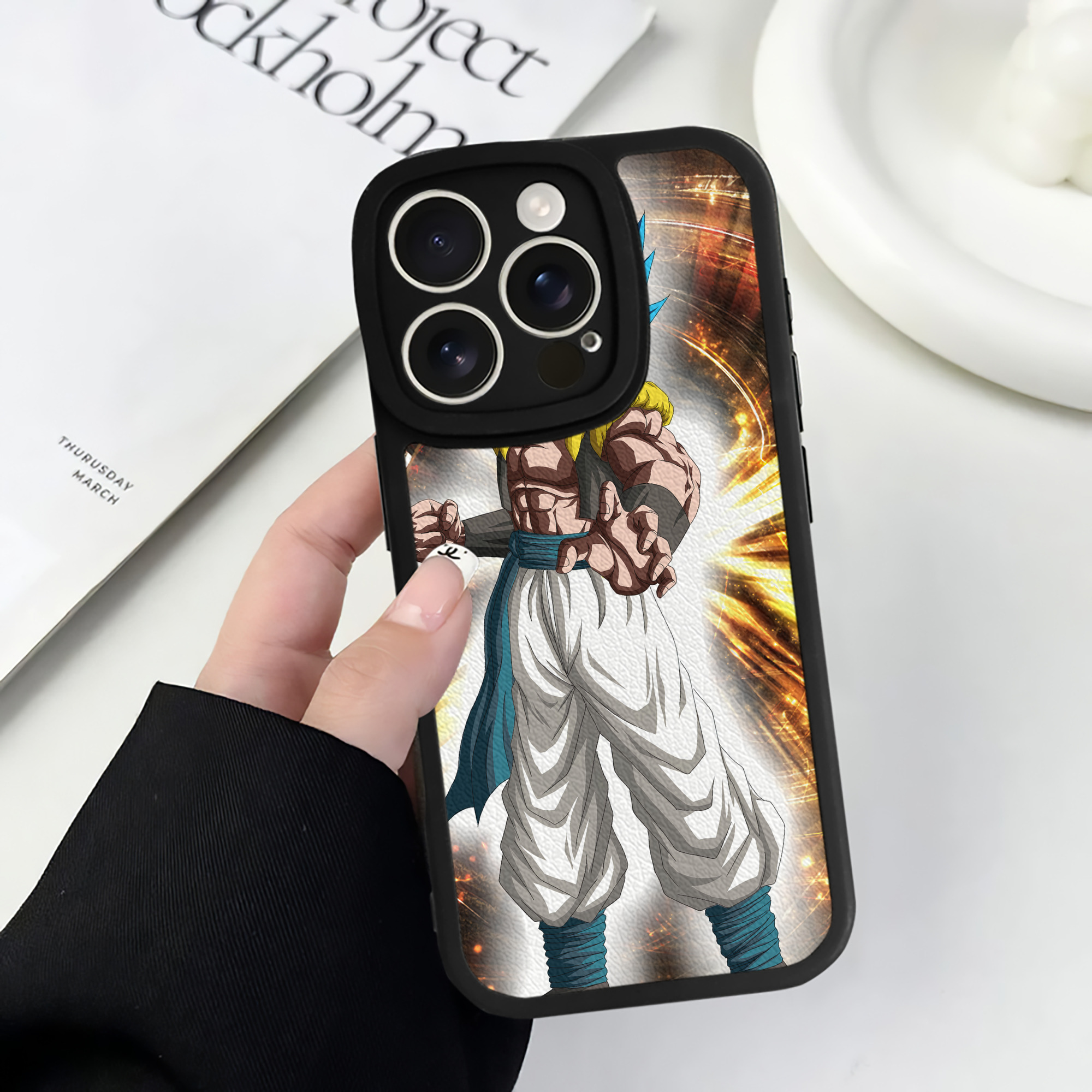 （画像用） ドラゴンボール DRAGON BALL 【iPhone 16シリーズ対応】シリコンスマホケース（レザー調） 材質：シリコン